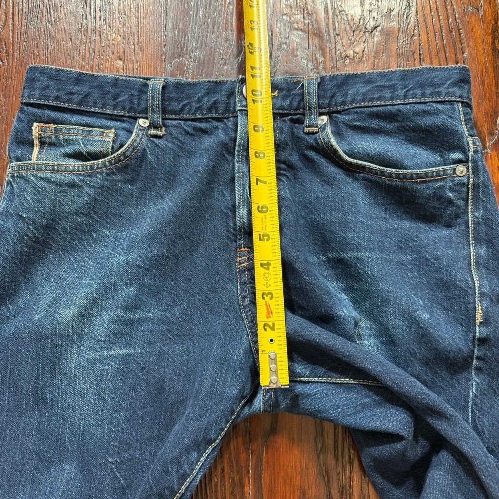 H&M Selvedge Jeans Mens 31x32‎ Blue &Denim Dark Wash Slim Tapered Turkey Preppy